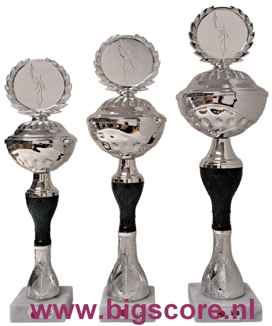 AUB 004 Beker Zwart-Zilver LAATSTE Serie OP=OP!!